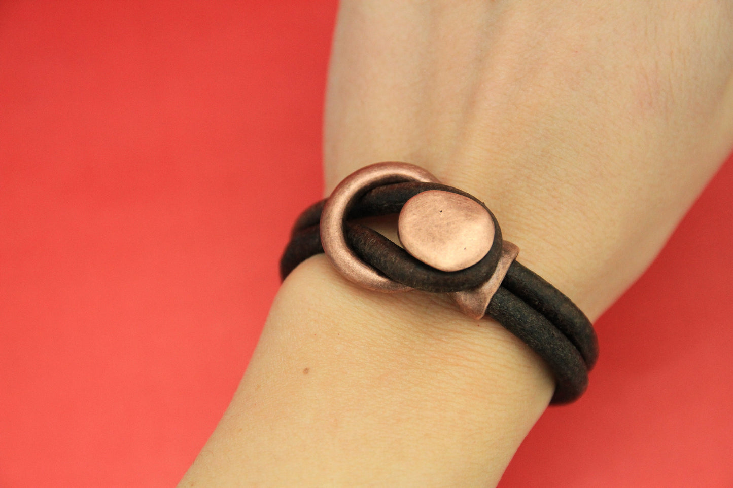 RC0134>>MADE IN EUROPE zamak button and loop clasp, button clasp for 5mm round cord, button and loop clasp, (6572/5E)Qty1