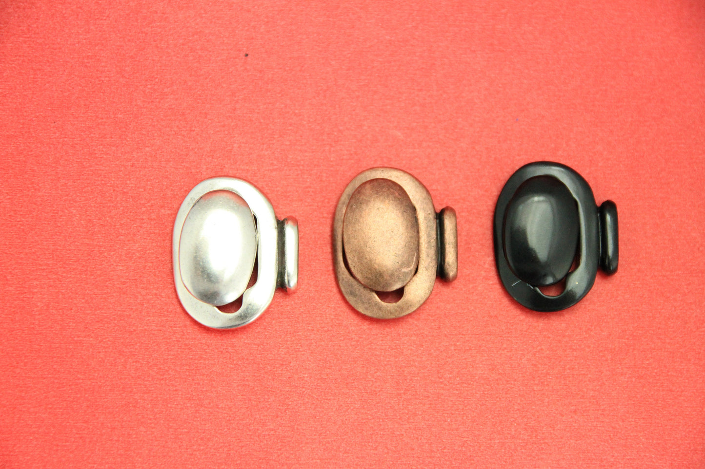 FC0292>> MADE in EUROPE zamak button clasp, 10mm flat cord clasp, two parts button clasp (6926) Qty1