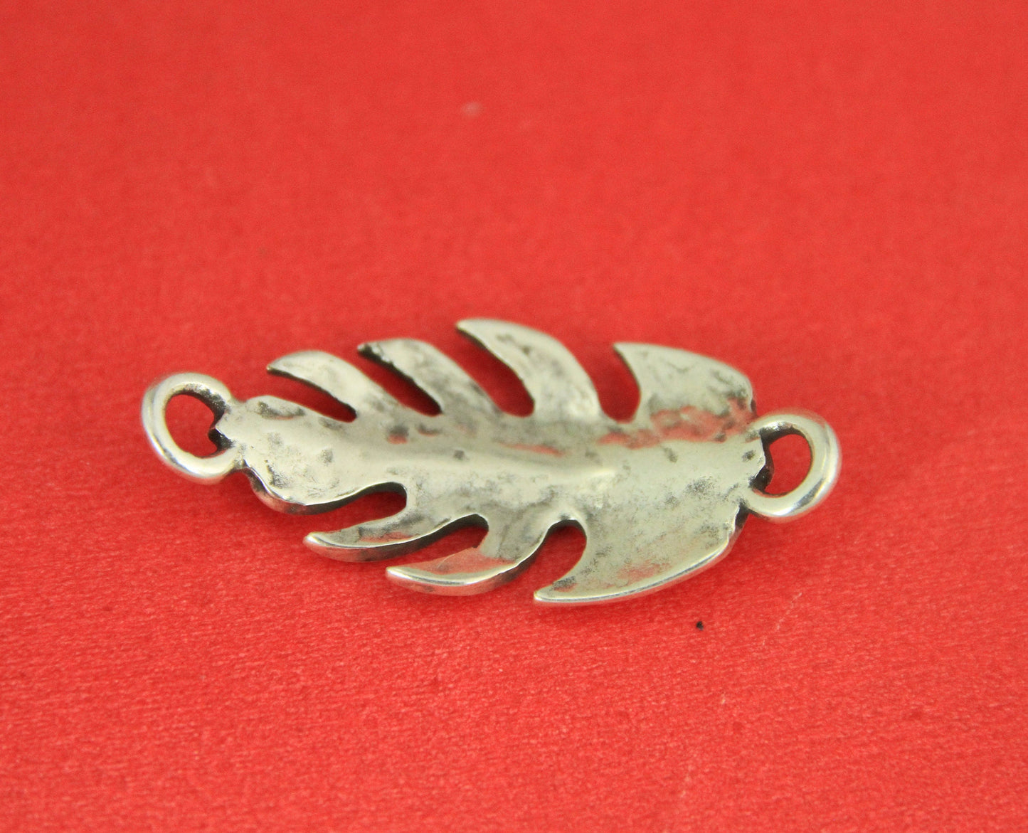 C0002>>MADE in EUROPE zamak leaf connector, bracelet connector, bracelet leaf connector qty1