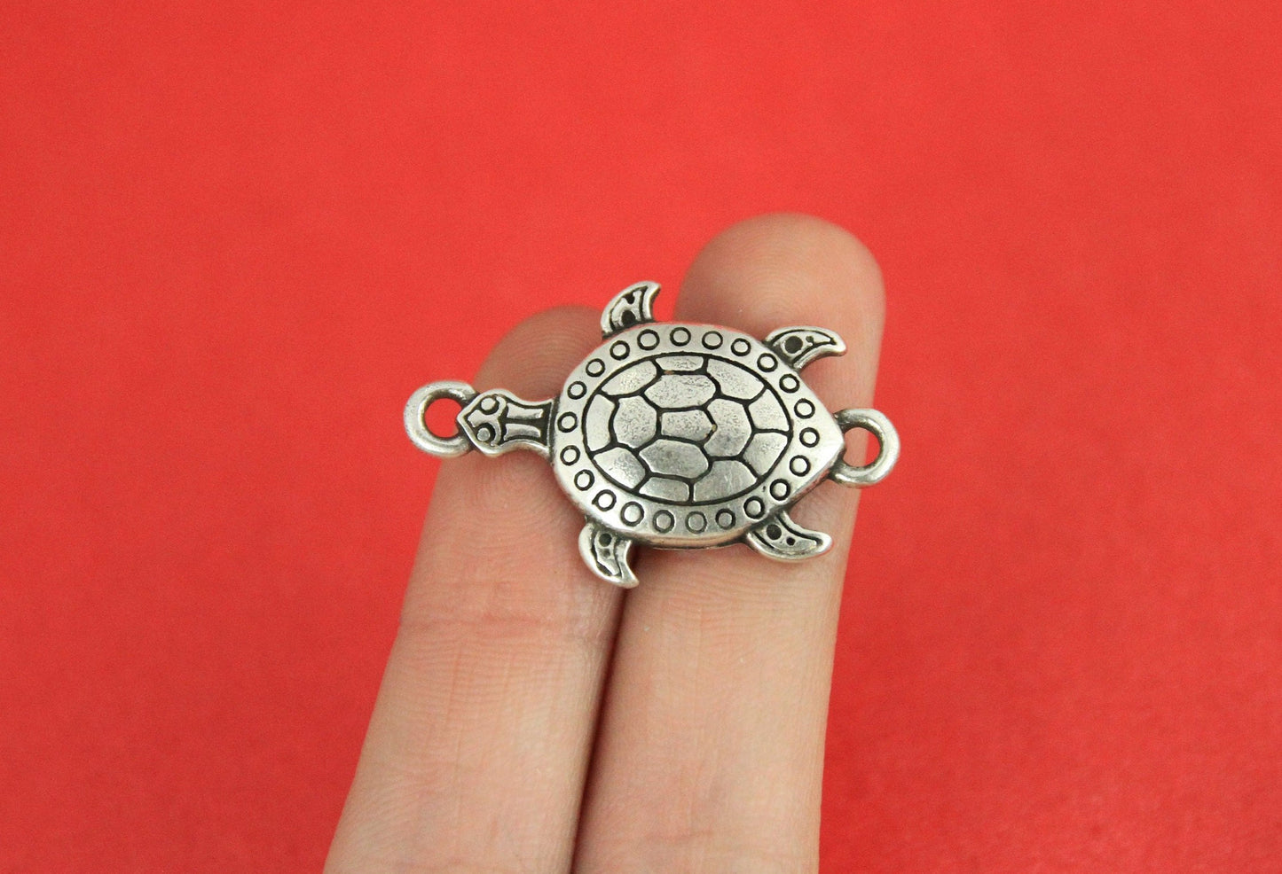 C0003>>MADE in EUROPE zamak turtle connector, bracelet connector, bracelet turtle connector qty1