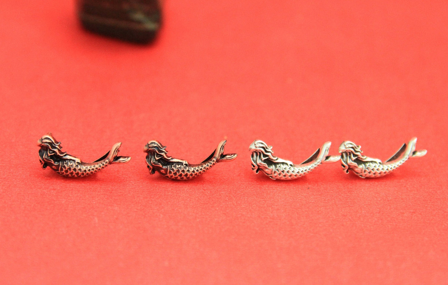 FS0343>>MADE in EUROPE 2 mermaid sliders, 5mm flat cord mermaid slider,  Qty2