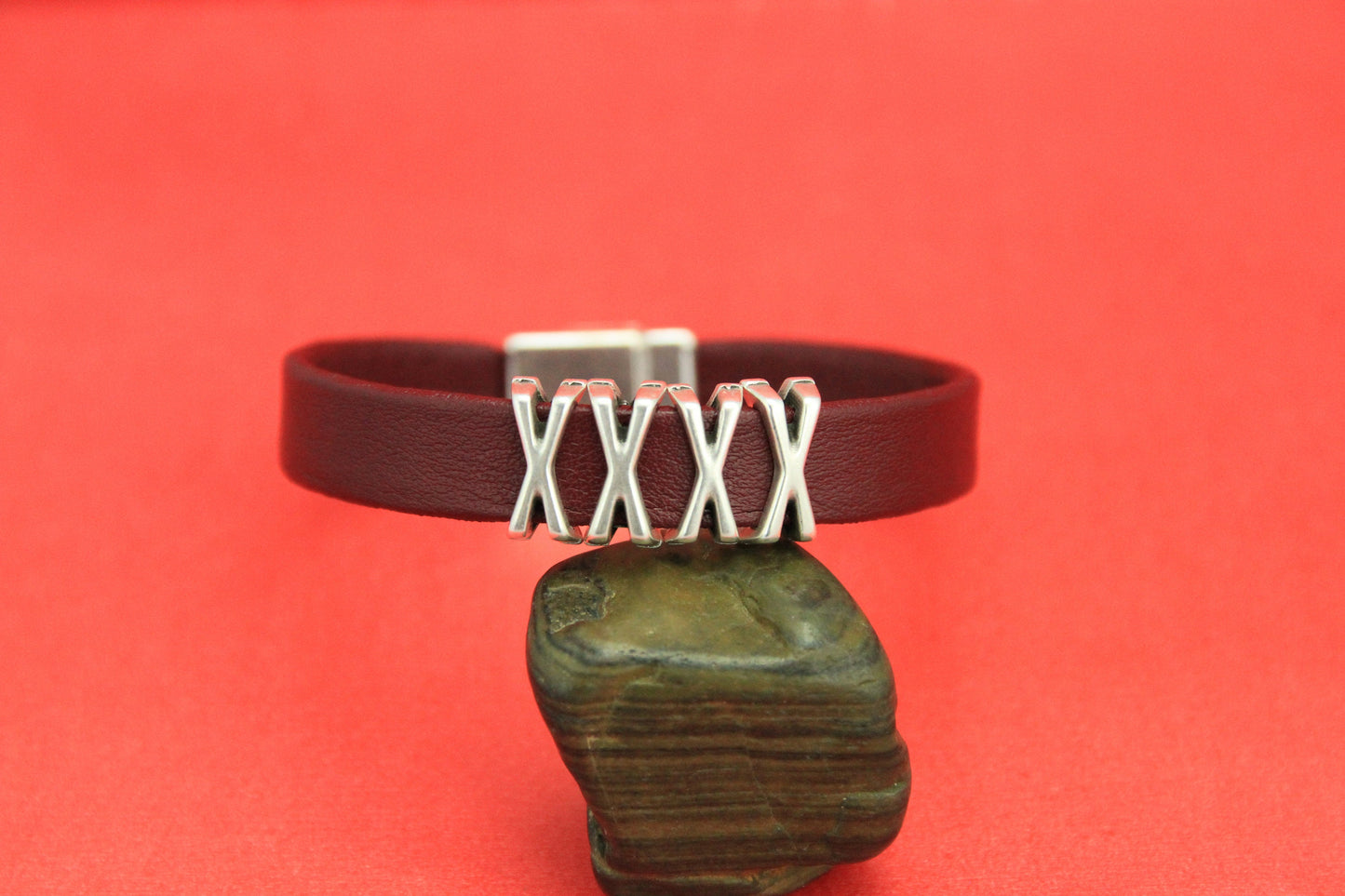 FS0346>>MADE in EUROPE 4 zamak X sliders, 10mm flat cord sliders, 10mm leather cord X sliders, zamak sliders  Qty4