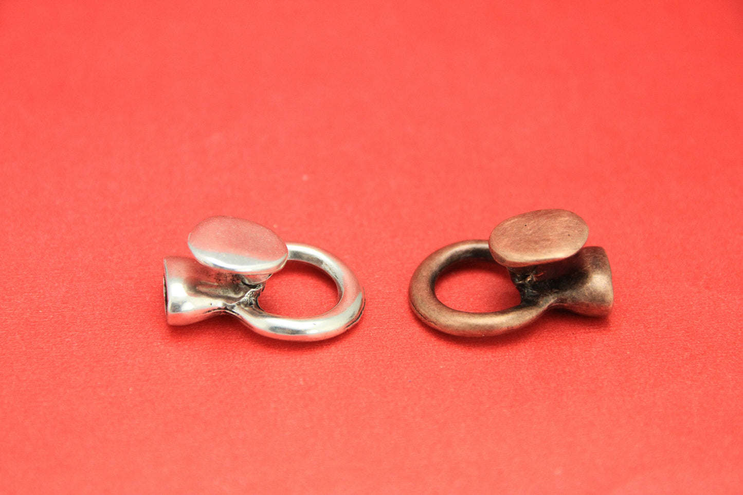 RC0134>>MADE IN EUROPE zamak button and loop clasp, button clasp for 5mm round cord, button and loop clasp, (6572/5E)Qty1