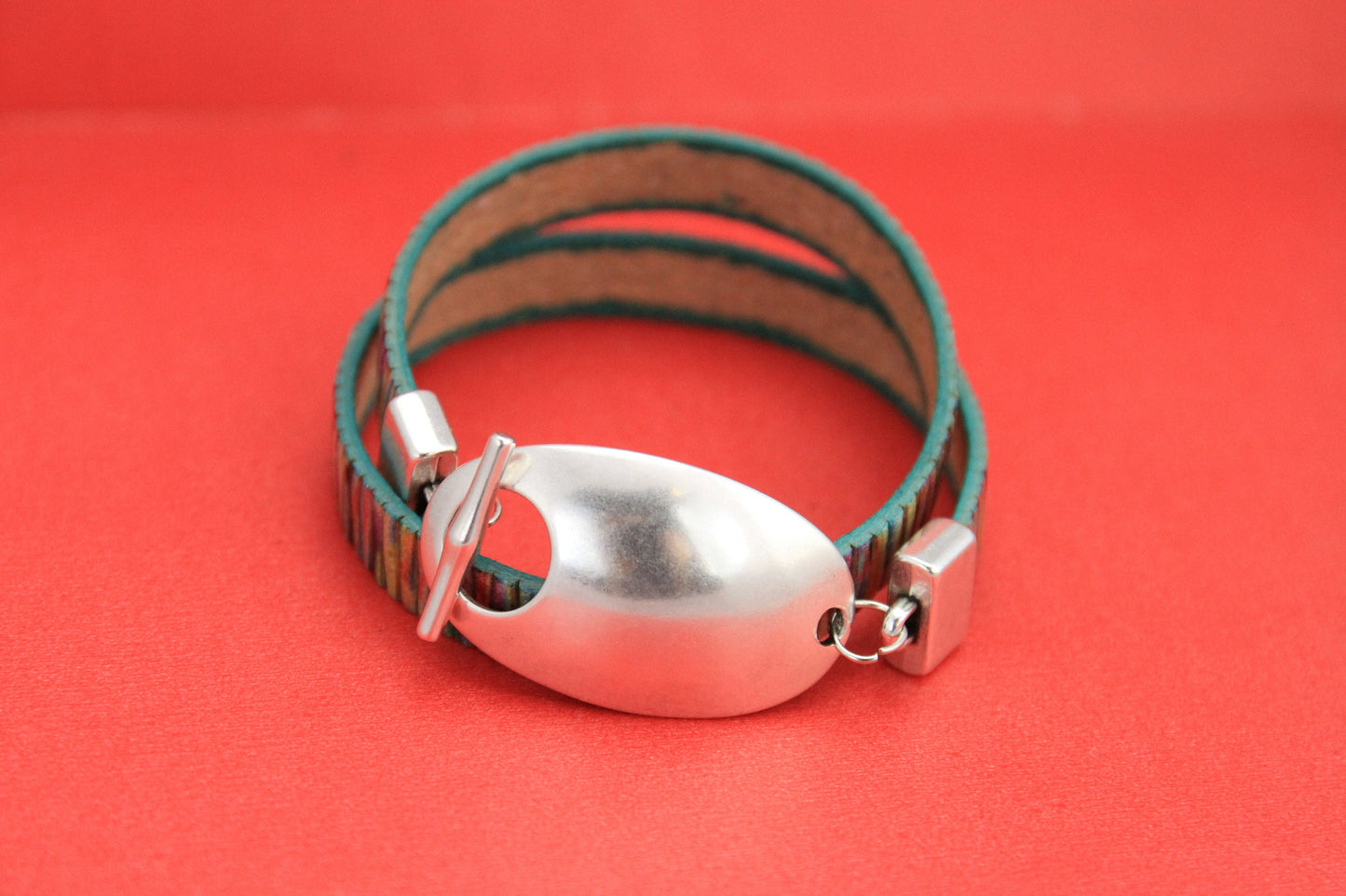 FC0300>>MADE in EUROPE zamak 10mm flat cord clasp, oval toggle clasp, zamak 10mm clasp, Qty1