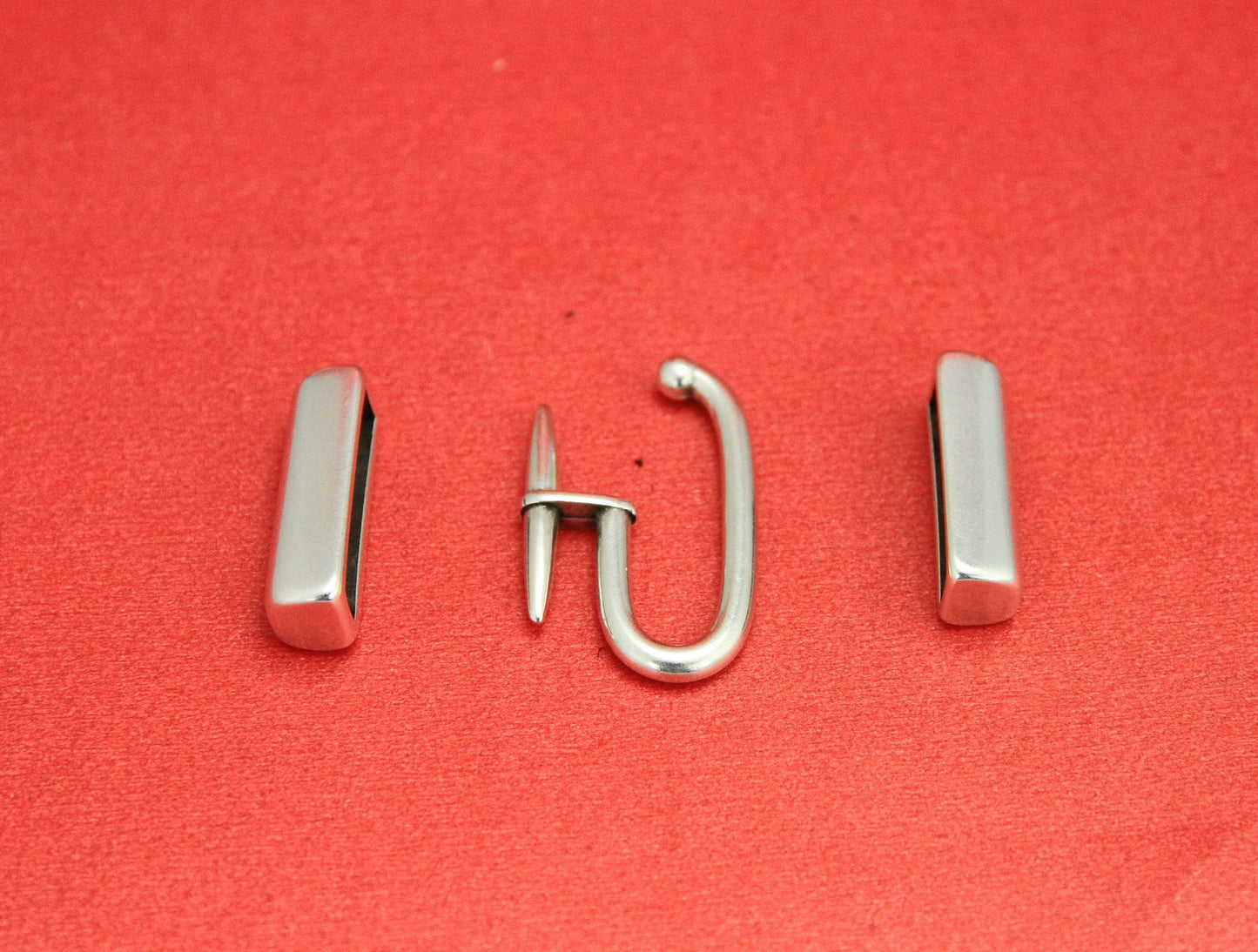 FC0304>>MADE in EUROPE zamak hook clasp set, flat 20mm cord hook clasp, (PF11645) Qty 1set