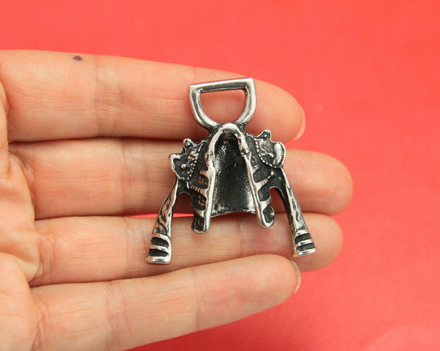 0265>>MADE in EUROPE zamak key chain component, torero jacket pendant, matador jacket pendant, matador key chain pendant (76756/10) Qty1