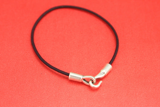 RC0138>>MADE in EUROPE 2mm round cord hook clasp, 2mm cord zamak hook clasp, (75824/02) Qty1set