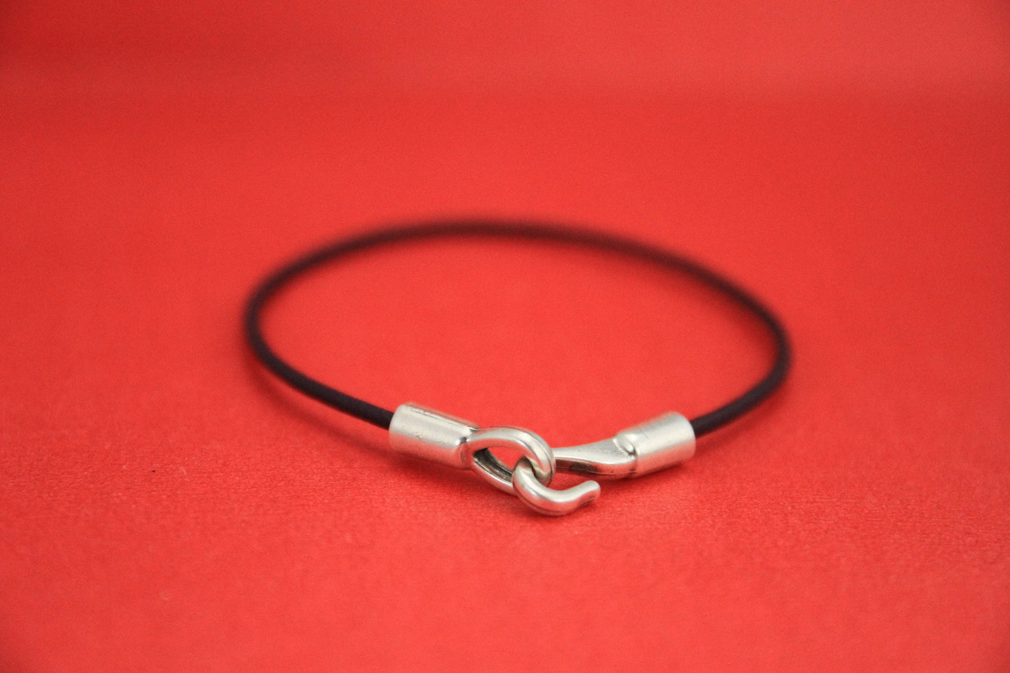 RC0138>>MADE in EUROPE 2mm round cord hook clasp, 2mm cord zamak hook clasp, (75824/02) Qty1set