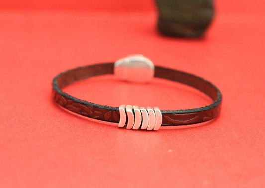FS0347>>MADE in EUROPE 6 zamak curved sliders for 5mm cord, flat cord sliders, zamak bar sliders qty6