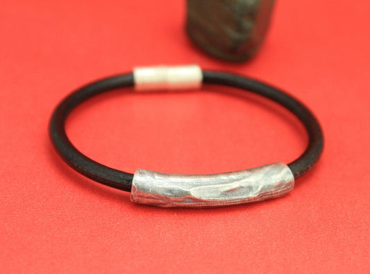RS0002>>MADE IN EUROPE zamak hammered slider, zamak 4mm tube, 4mm leather tube slider (F3856S)Qty1