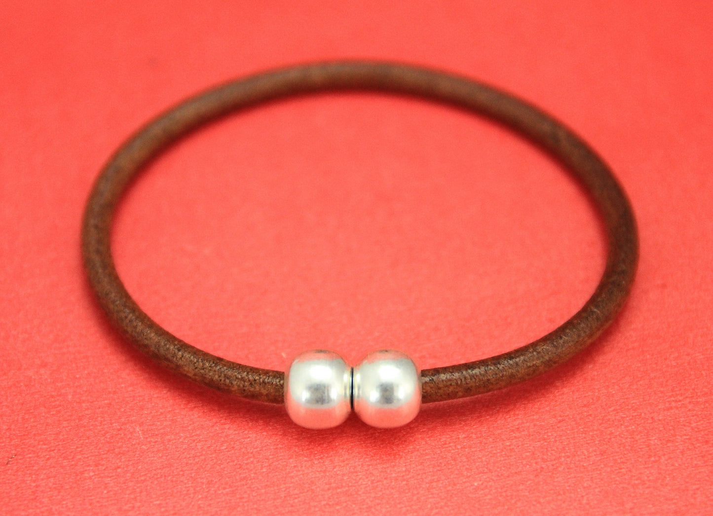 RC0142>>DE IN EUROPE 4mm cord brass clasp, 4mm round leather cord clasp Qty1