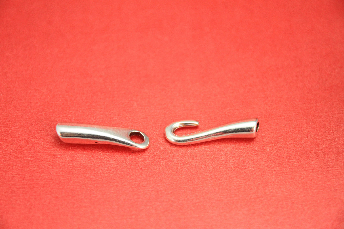RC0143>>MADE IN EUROPE zamak hook clasp, 3mm round cord clasp, 3mm hole hook clasp (NG0477)Qty1