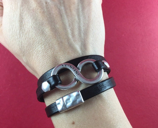 C0060>>MADE in EUROPE 2 zamak infinity connectors, silver infinity connector qty2