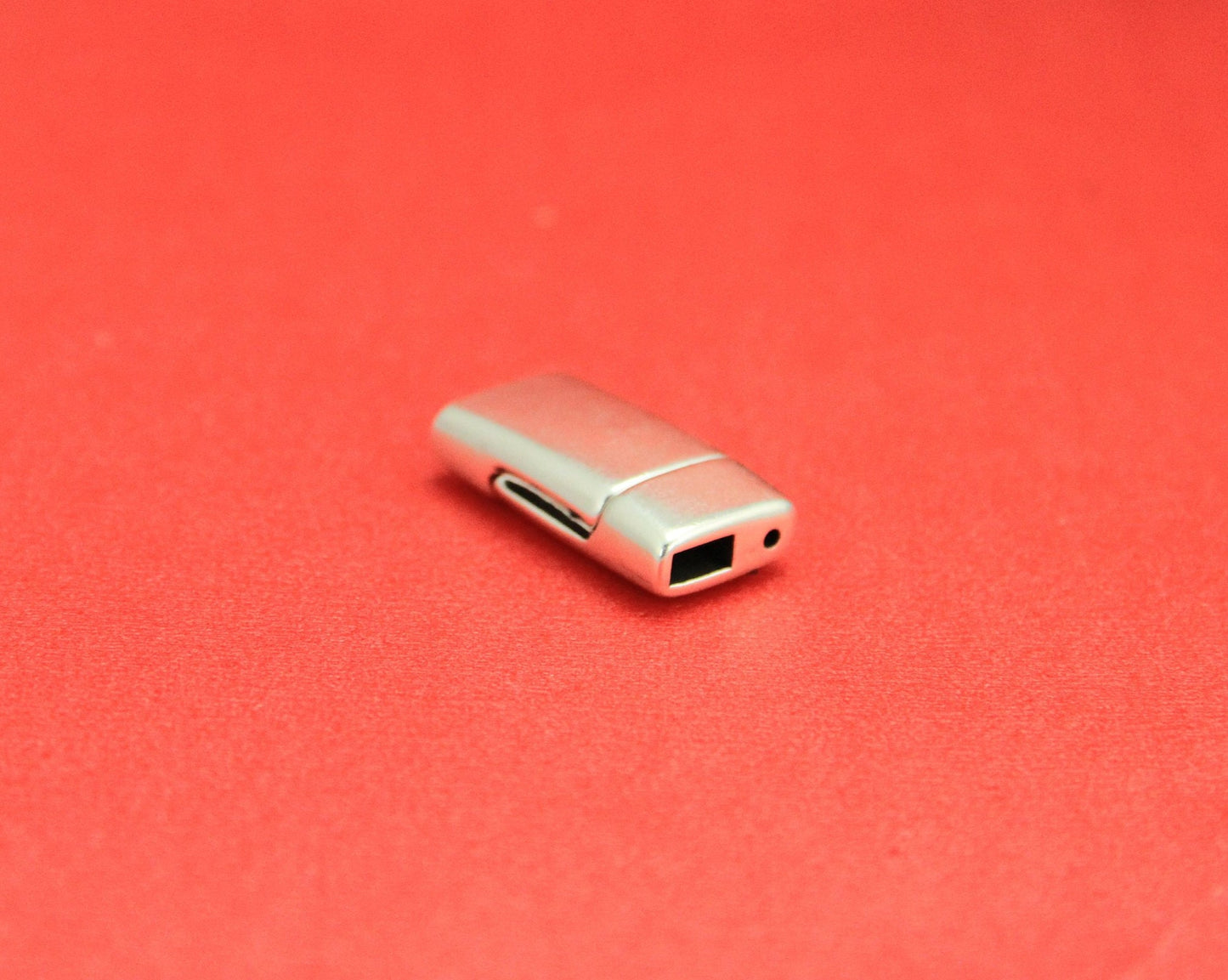 FC0302>>MADE in EUROPE zamak clasp for 5mm flat and 1mm round cord, 5mm flat cord clasp Qty1
