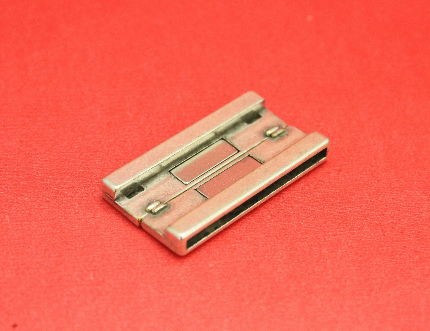 FC0306>>MADE in EUROPE zamak flat cord magnetic clasp, 40mm flat cord clasp, large magnetic clasp (78875/40) qty1