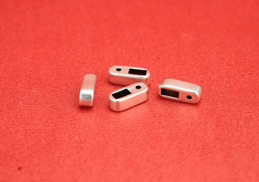 FS0352>> MADE in EUROPE 4 zamak sliders for 5mm cord and 1mm round cord, zamak strand separator  qty4