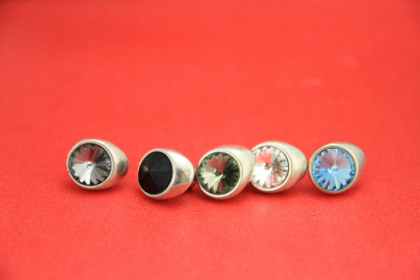 RC0151>>MADE in EUROPE zamak Swarovski button clasps, 4mm hole button clasp, (7401) Qty1