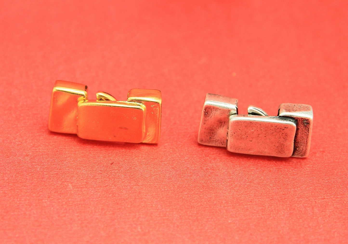 FC0315>>MADE in EUROPE zamak hook clasp, 10mm flat cord clasp (CL0001) Qty1