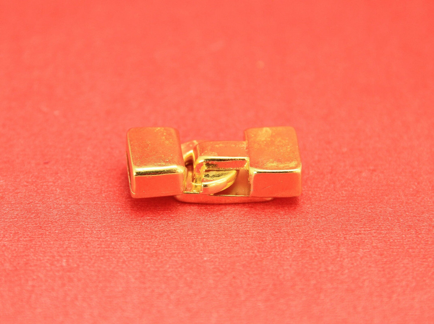 FC0315>>MADE in EUROPE zamak hook clasp, 10mm flat cord clasp (CL0001) Qty1