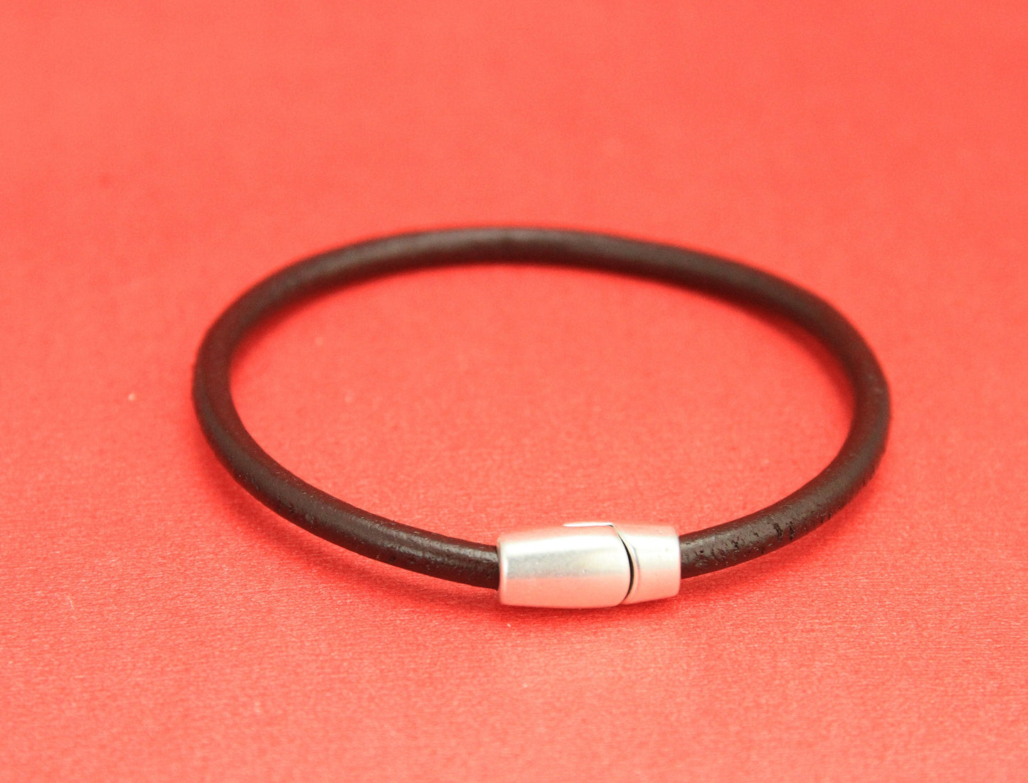 RC0136>>MADE IN EUROPE 3.5mm cord clasp, 3.5mm round leather cord clasp, round cord zamak clasp  Qty1