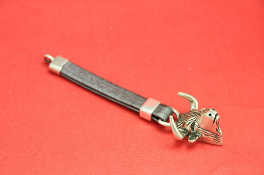 0266>> MADE IN EUROPE zamak bull head pendant, key chain pendant, key chain bull head (76754/10S)Qty1