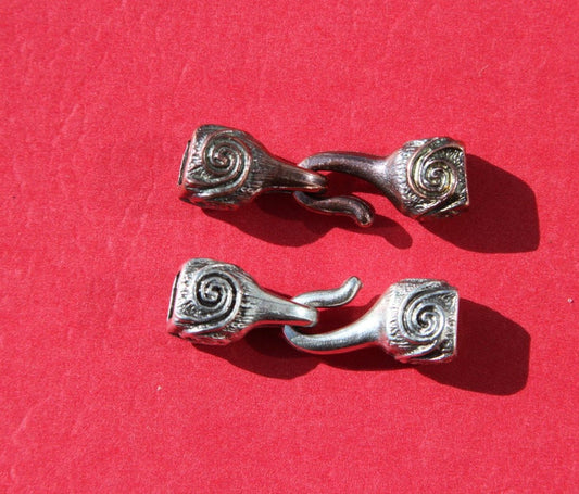 RC0115>>MADE IN EUROPE hook clasp, mykonos casting hook clasp for 6mm cord (X5848AB)
