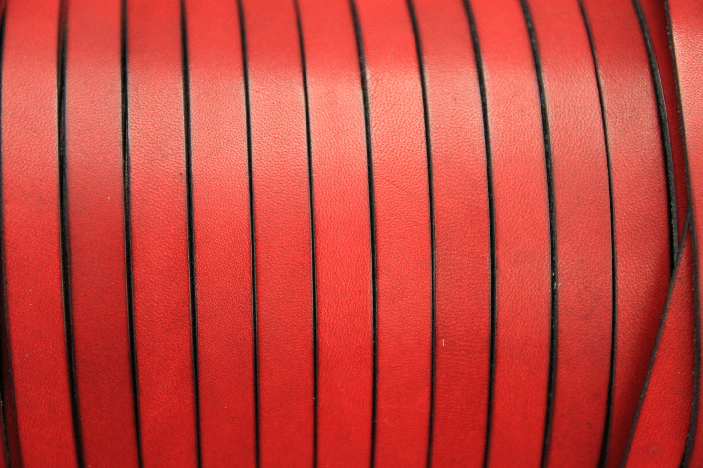MADE IN SPAIN 24" flat leather cord, pomegrante flat leather cord, 10mm flat leather cord (MARF10CIR)