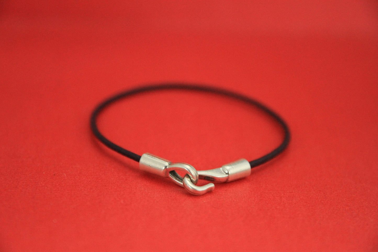 RC0138>>MADE in EUROPE 2mm round cord hook clasp, 2mm cord zamak hook clasp, (75824/02) Qty1set