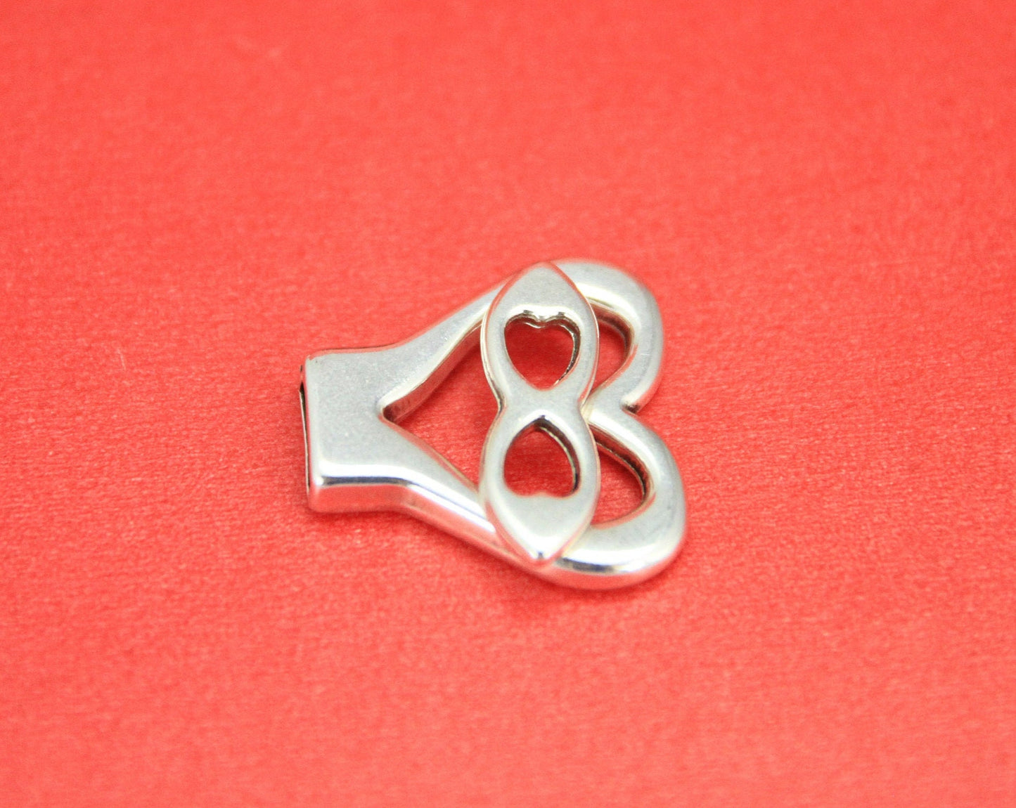 FC0319>> MADE IN EUROPE heart toggle clasp, zamak heart toggle clasp (NG1254)
