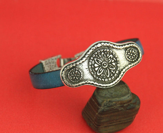 FS0354>>MADE in EUROPE zamak silver slider,  zamak 10mm flat slider, zamak large engraved slider Qty1