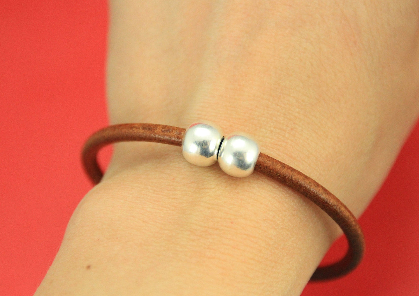 RC0142>>DE IN EUROPE 4mm cord brass clasp, 4mm round leather cord clasp Qty1