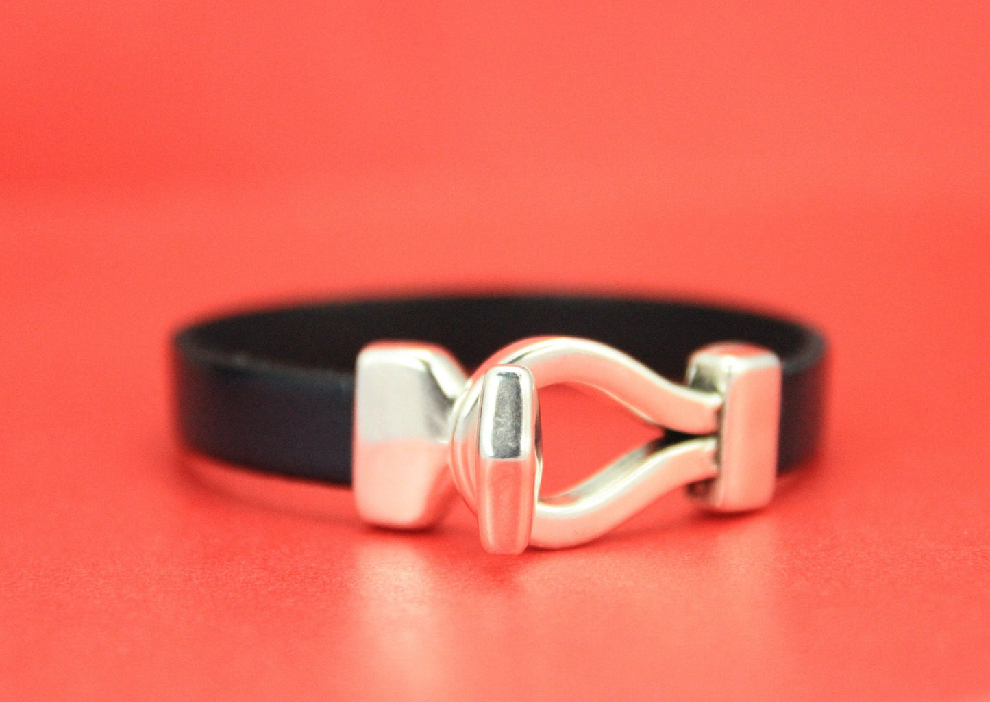 FC0311>>MADE in EUROPE zamak hook clasp, 10mm flat cord clasp, silver hook clasp (NG1501) Qty1