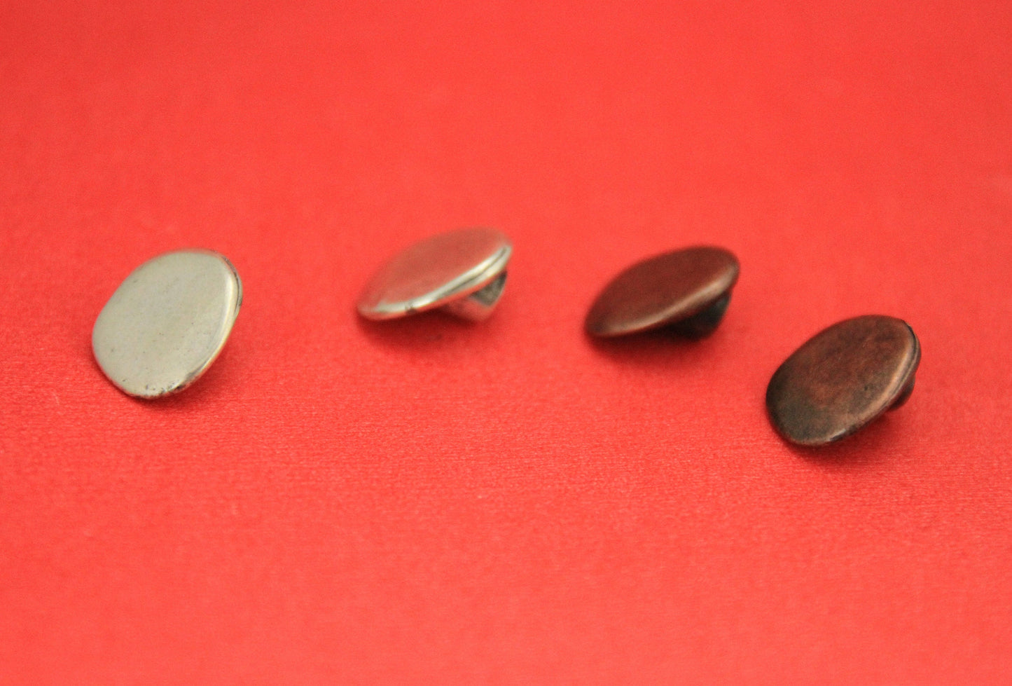RC0149>>MADE in EUROPE 2 zamak button clasps, plain button clasp, 5mm hole button clasp, (6648) Qty2
