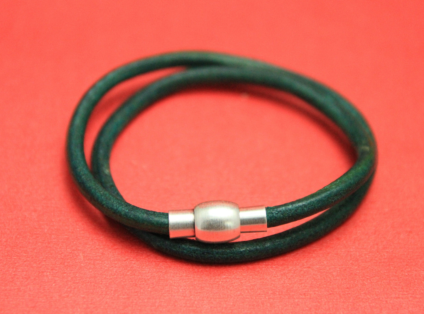 RC0150>>MADE IN EUROPE 4mm cord brass clasp, 4mm round leather cord clasp, round cord brass clasp  Qty1