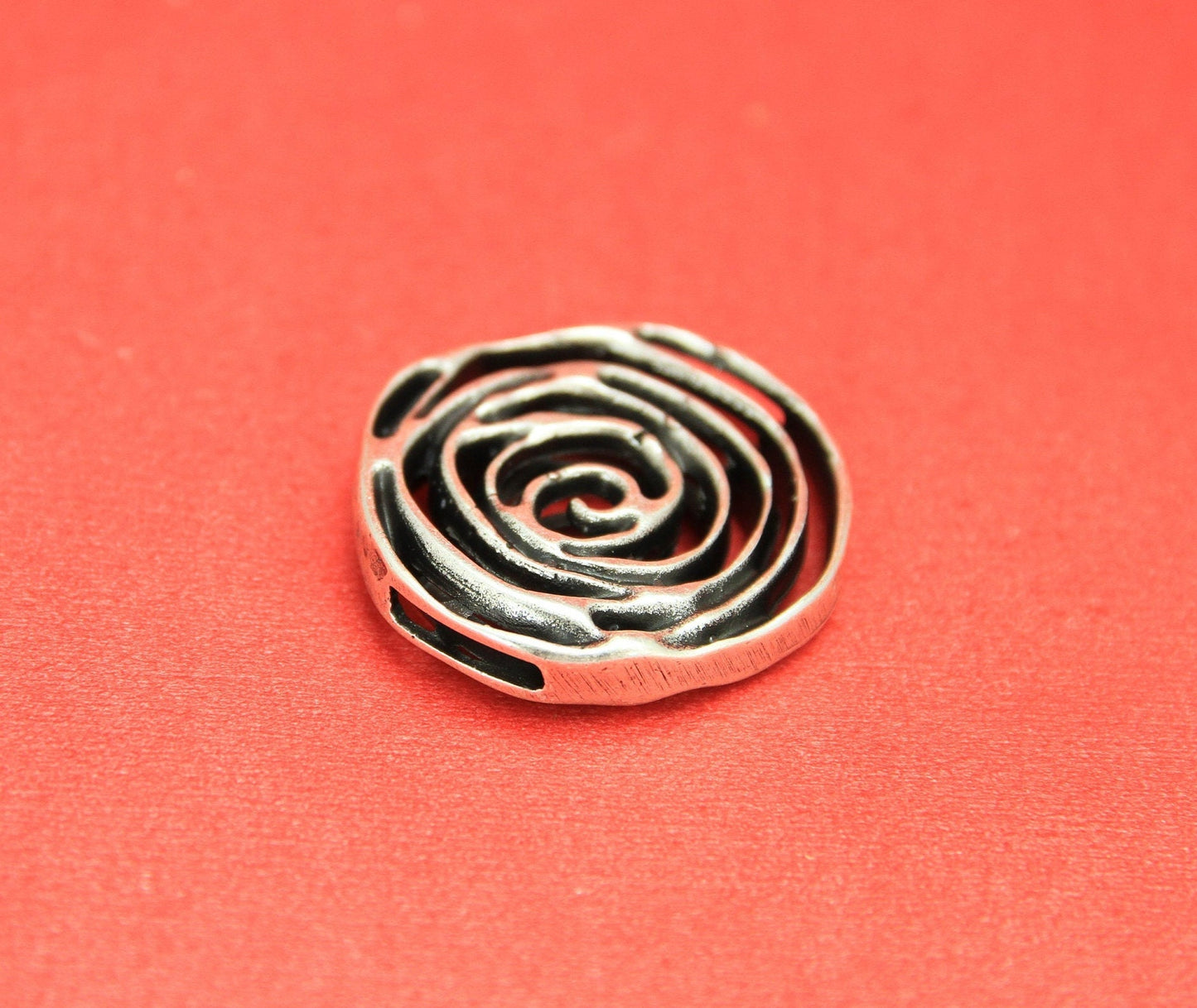 FS0362>>MADE IN EUROPE zamak flower slider 10mm flat cord, 10mm flat cord flower bead, (PA0012) Qty1
