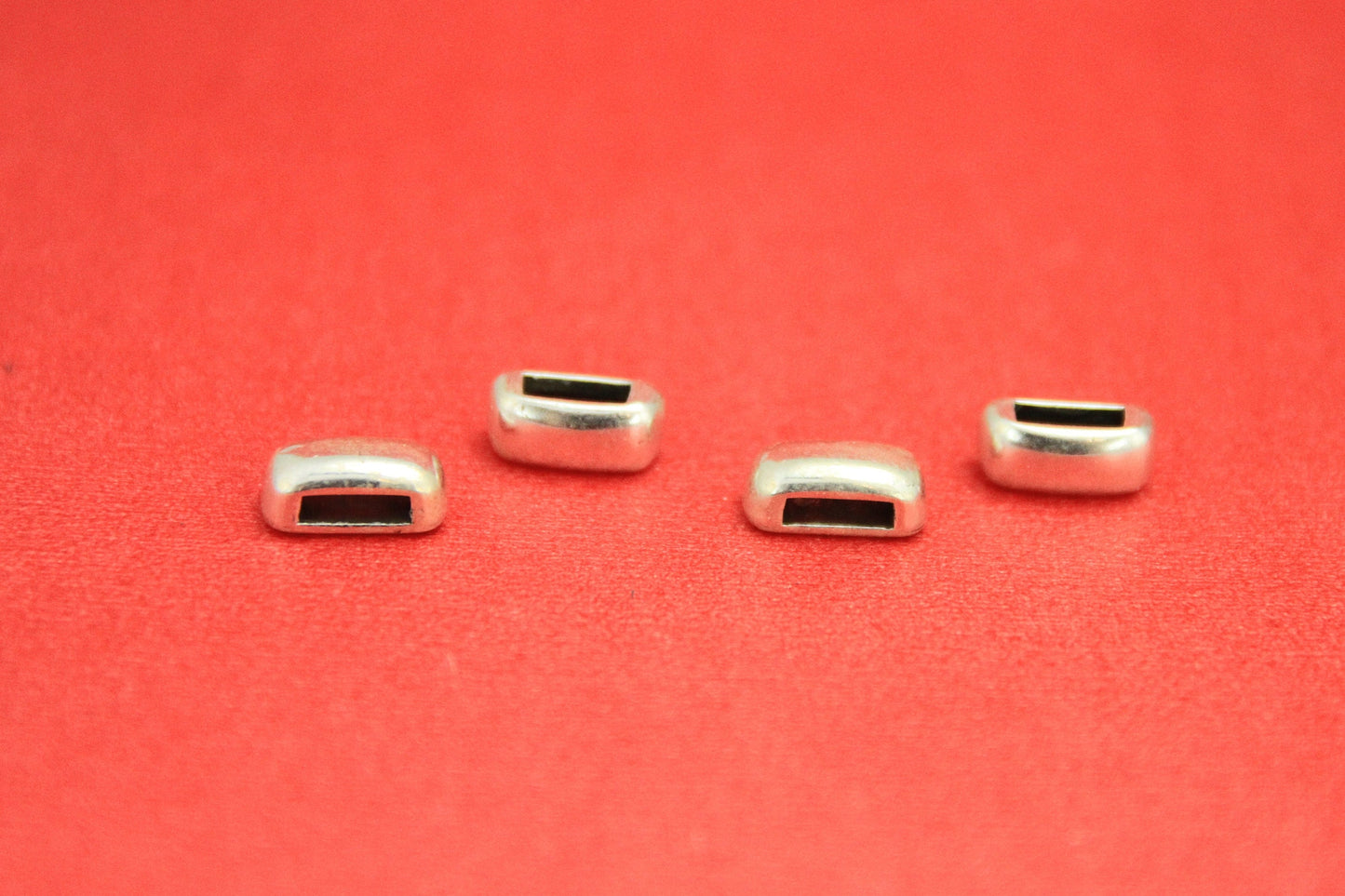FS0386>>MADE in EUROPE 4 zamak slider bars for flat leather cord, zamak slider bars qty4