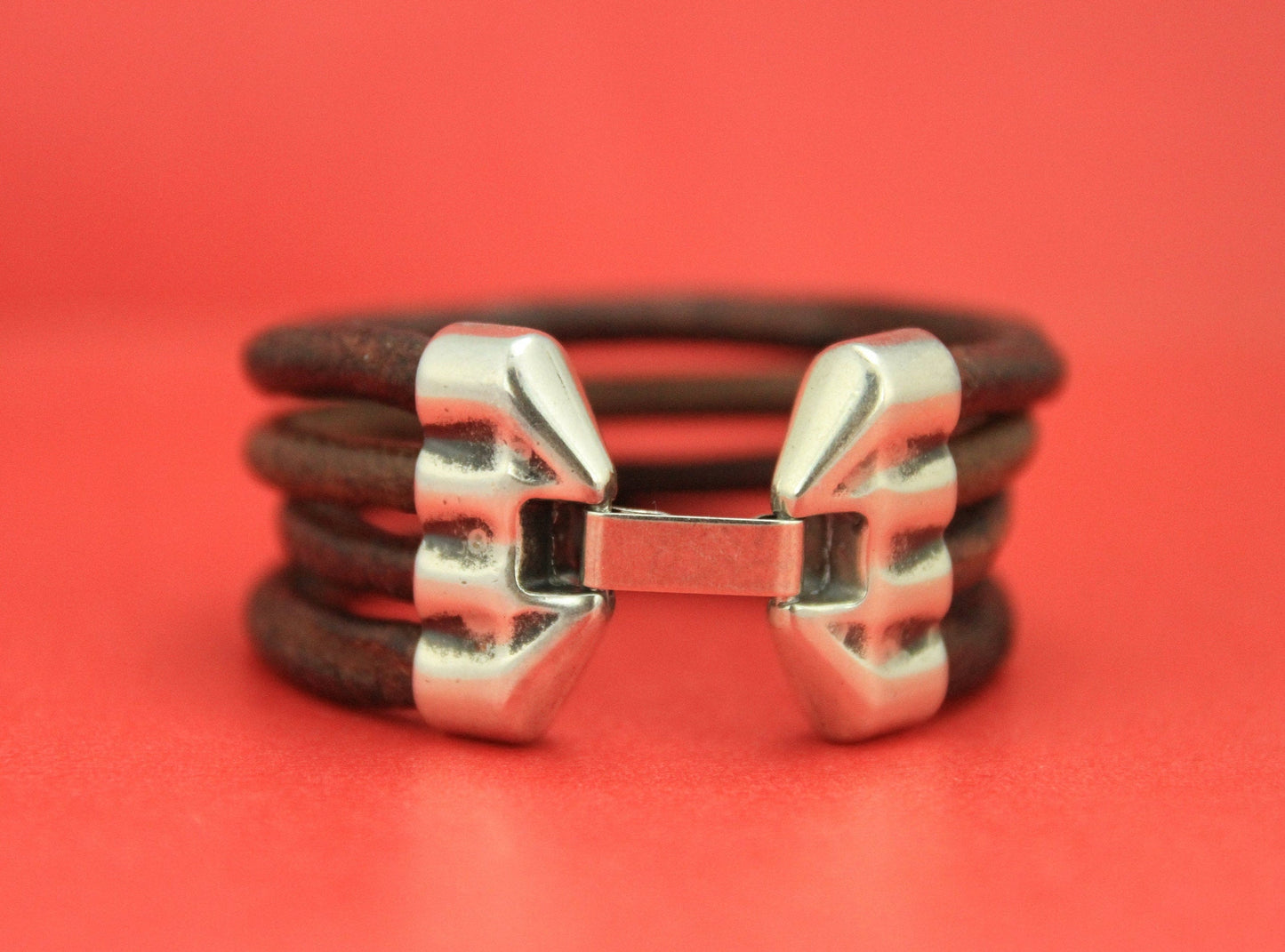 RC0157>>MADE in EUROPE zamak multi strand clasp, zamak snap clasp, 4 strand bracelet zamak clasp (75858/05S) Qty1
