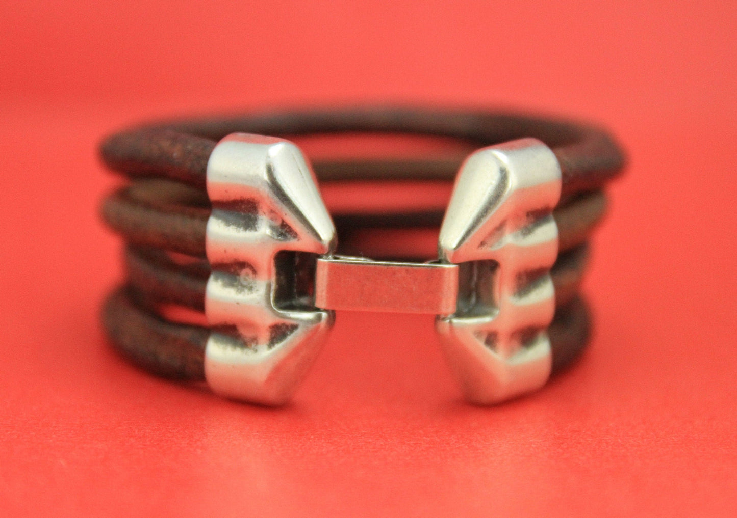 RC0157>>MADE in EUROPE zamak multi strand clasp, zamak snap clasp, 4 strand bracelet zamak clasp (75858/05S) Qty1
