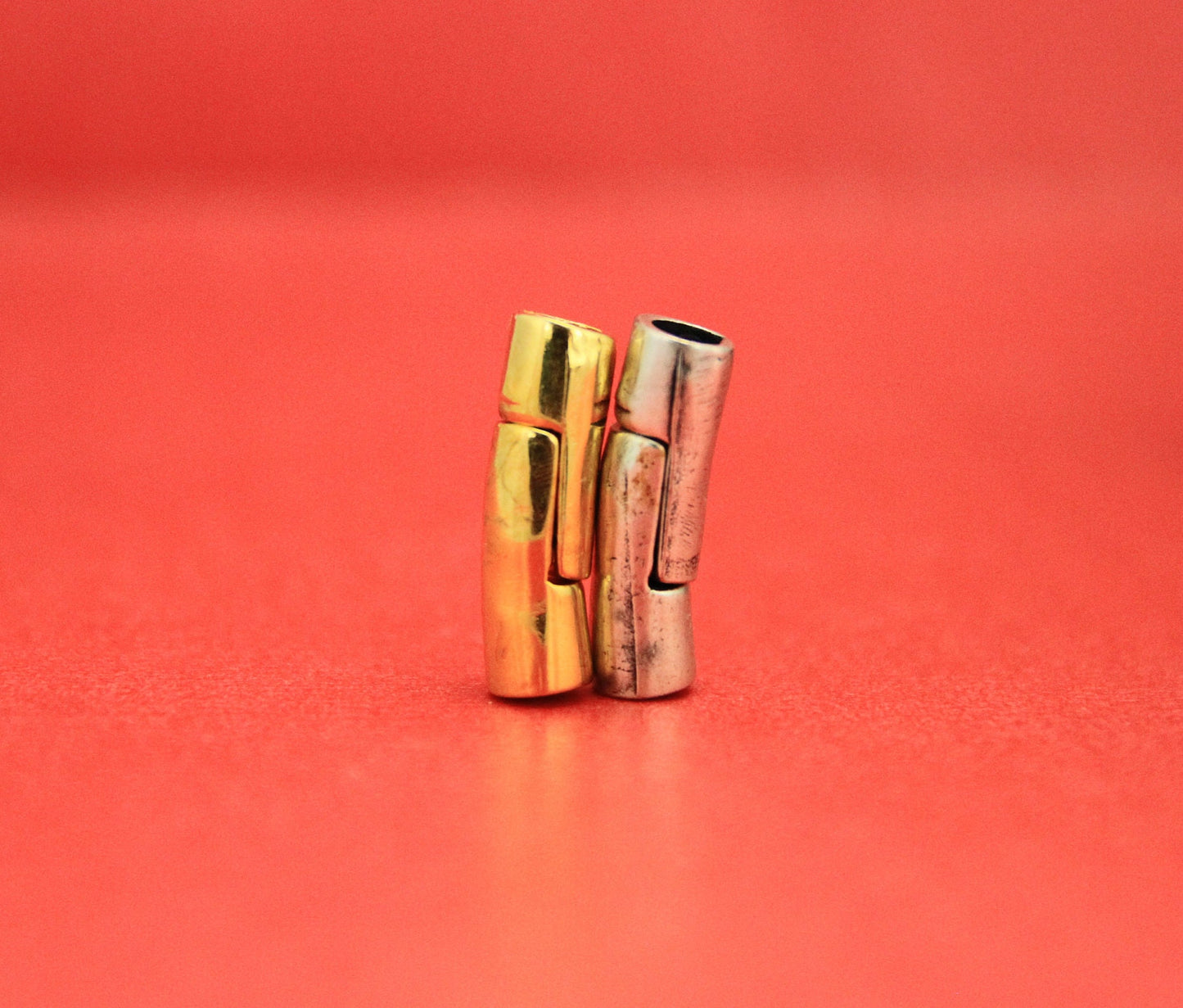 RC0158>>MADE IN EUROPE 3.5mm cord magnetic clasp, 3.5mm round leather cord clasp, round cord zamak clasp (CL0011) Qty1