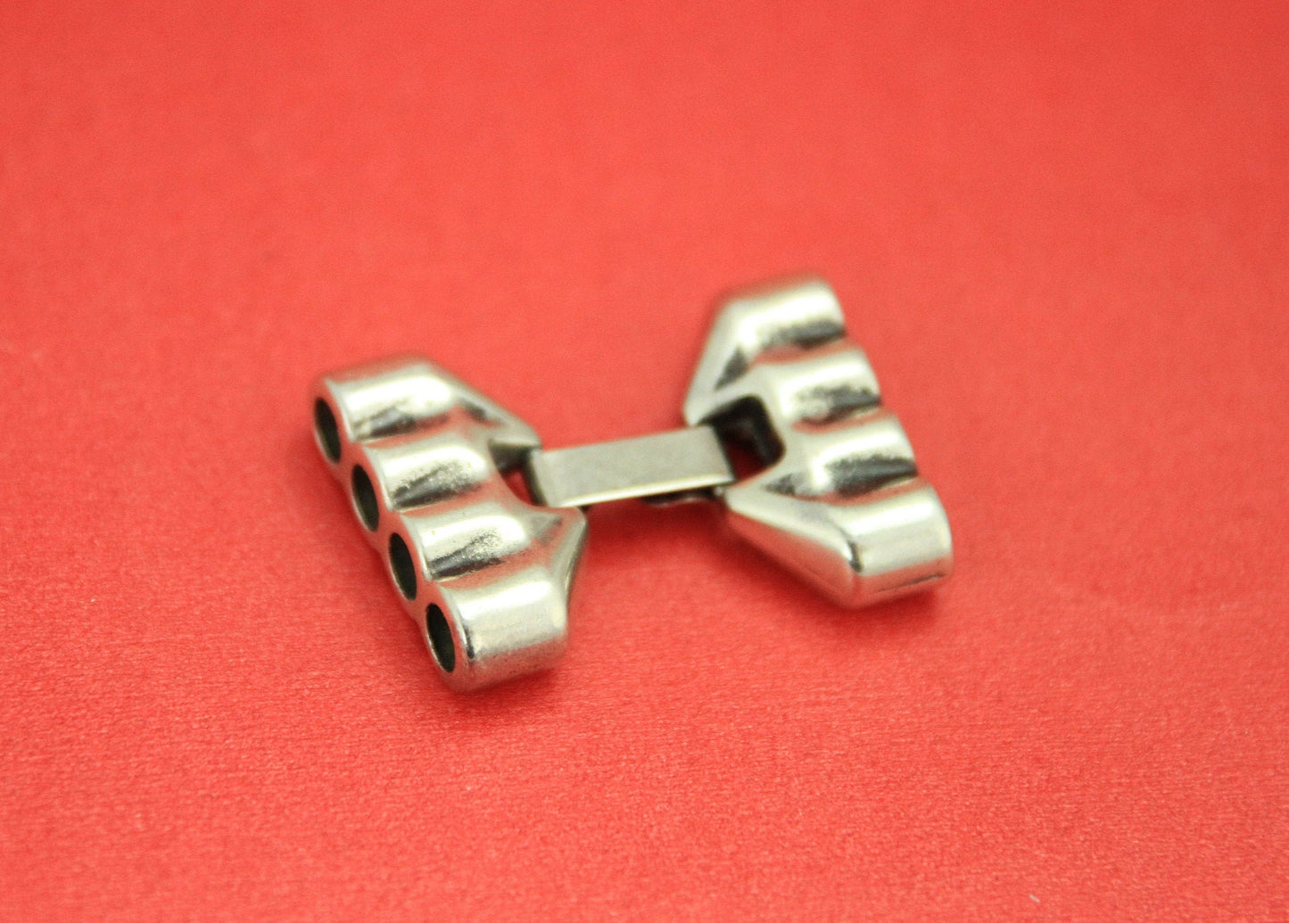 RC0157>>MADE in EUROPE zamak multi strand clasp, zamak snap clasp, 4 strand bracelet zamak clasp (75858/05S) Qty1