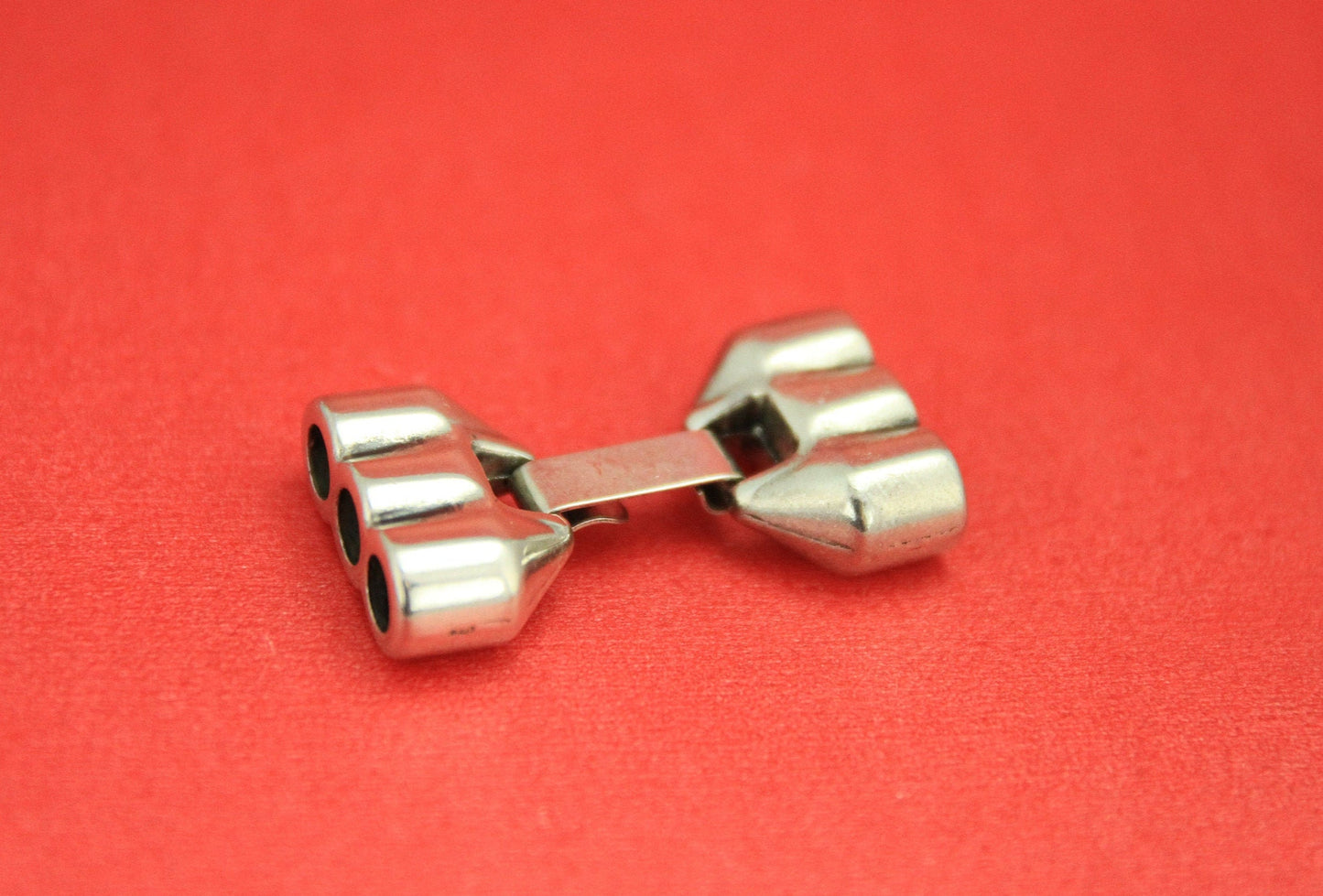RC0156>>MADE in EUROPE zamak multi strand clasp, zamak snap clasp, 3 strand bracelet zamak clasp  Qty1