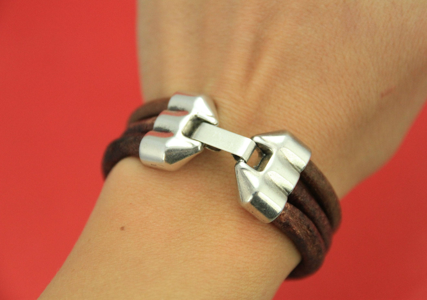 RC0156>>MADE in EUROPE zamak multi strand clasp, zamak snap clasp, 3 strand bracelet zamak clasp  Qty1