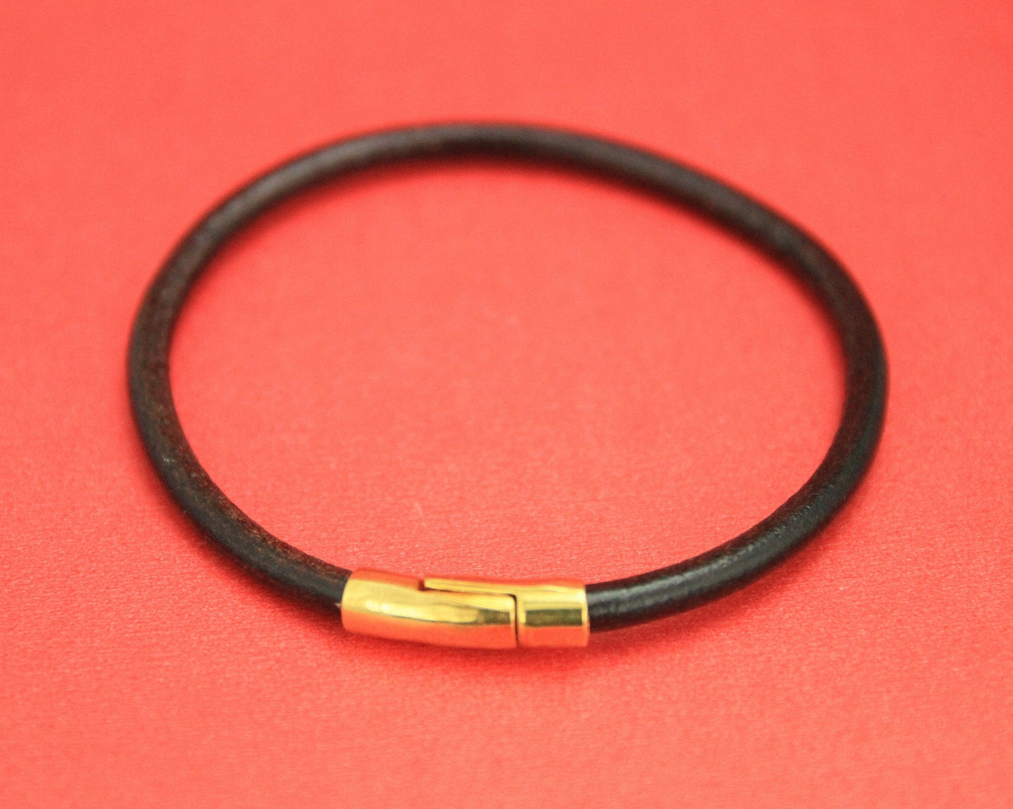 RC0158>>MADE IN EUROPE 3.5mm cord magnetic clasp, 3.5mm round leather cord clasp, round cord zamak clasp (CL0011) Qty1