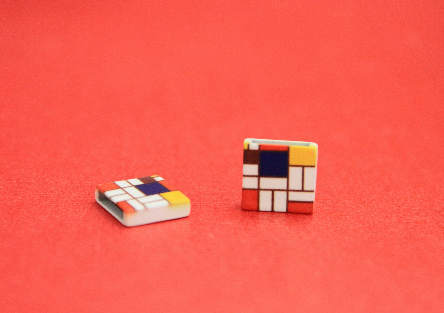 FS0398>> MADE IN EUROPE 2 acrylic square sliders, slider for flat cord, 10mm flat cord slider, Qty2