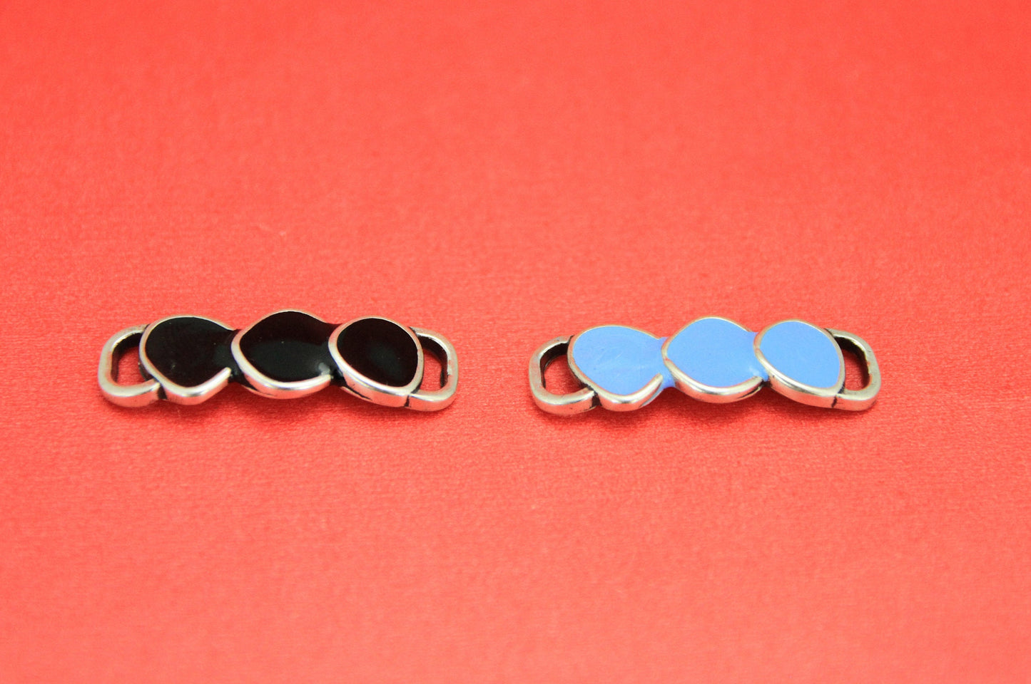 C0135>>MADE in EUROPE zamak connector, flat cord zamak connector, flat cord enamel connector, Qty1