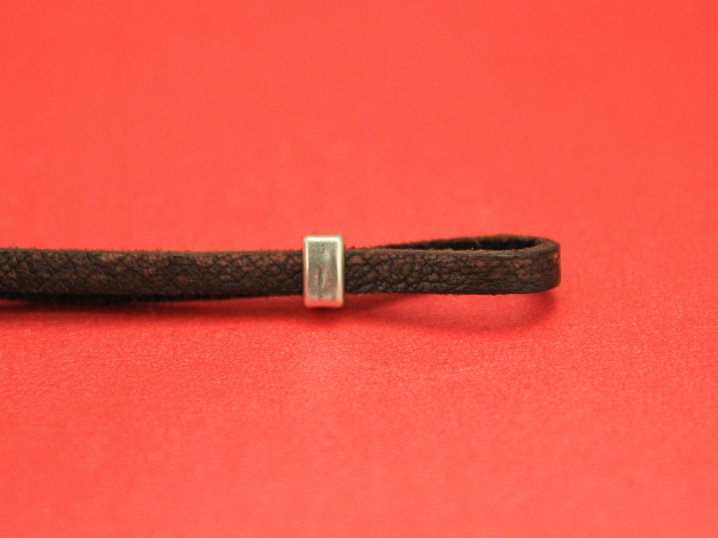 FS0405>>MADE in EUROPE 4 zamak slider bars for 6mm leather cord, 6x4mm zamak slider bars, qty4