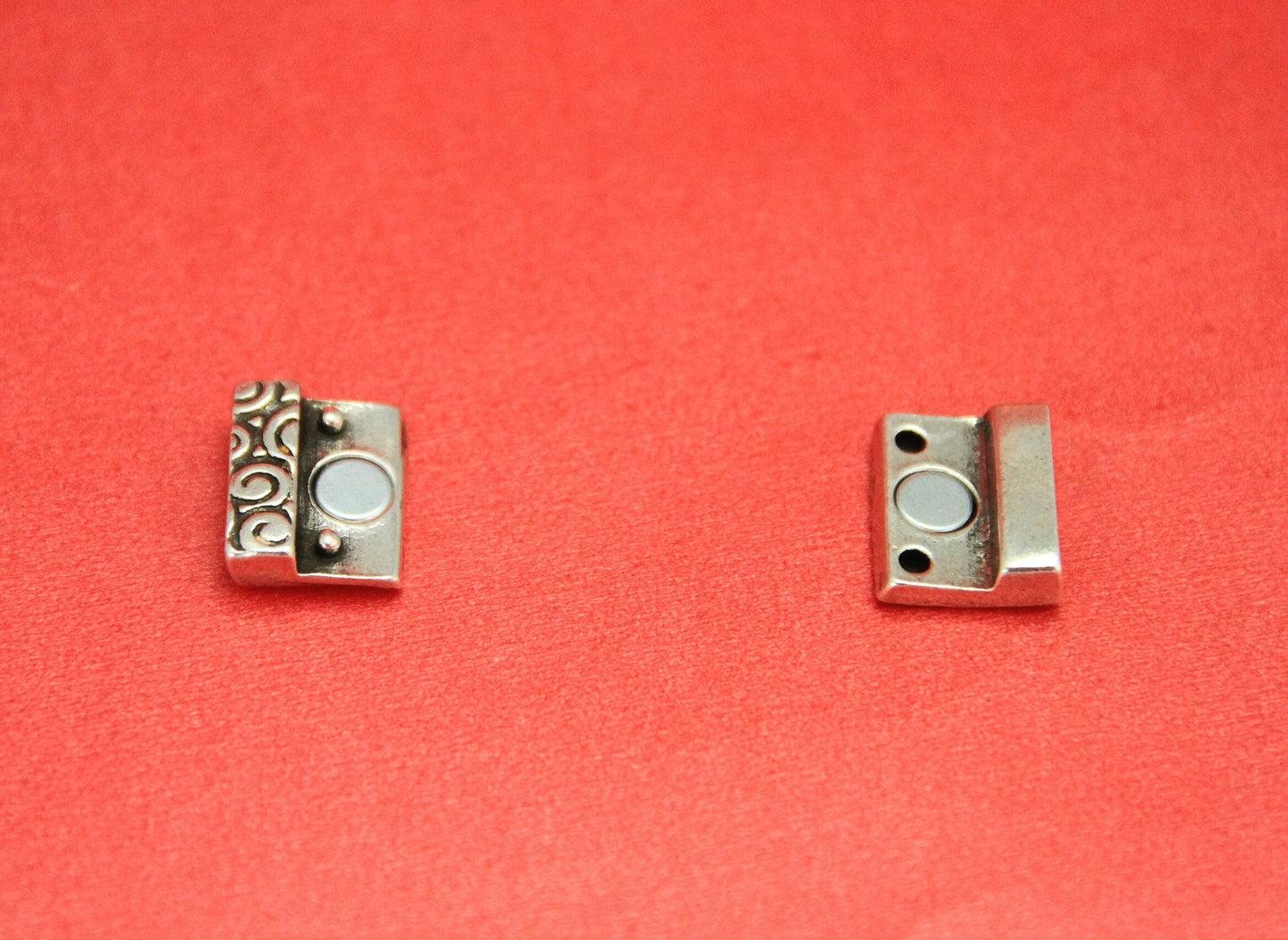 FC0325>>MADE in EUROPE zamak 15mm flat cord clasp, 15mm flat magnetic clasp, 15mm zamak clasp ,Qty1
