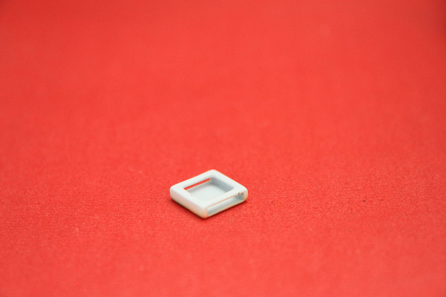 FS0400>> MADE IN EUROPE 2 acrylic square sliders, slider for flat cord, 10mm flat cord slider, Qty2