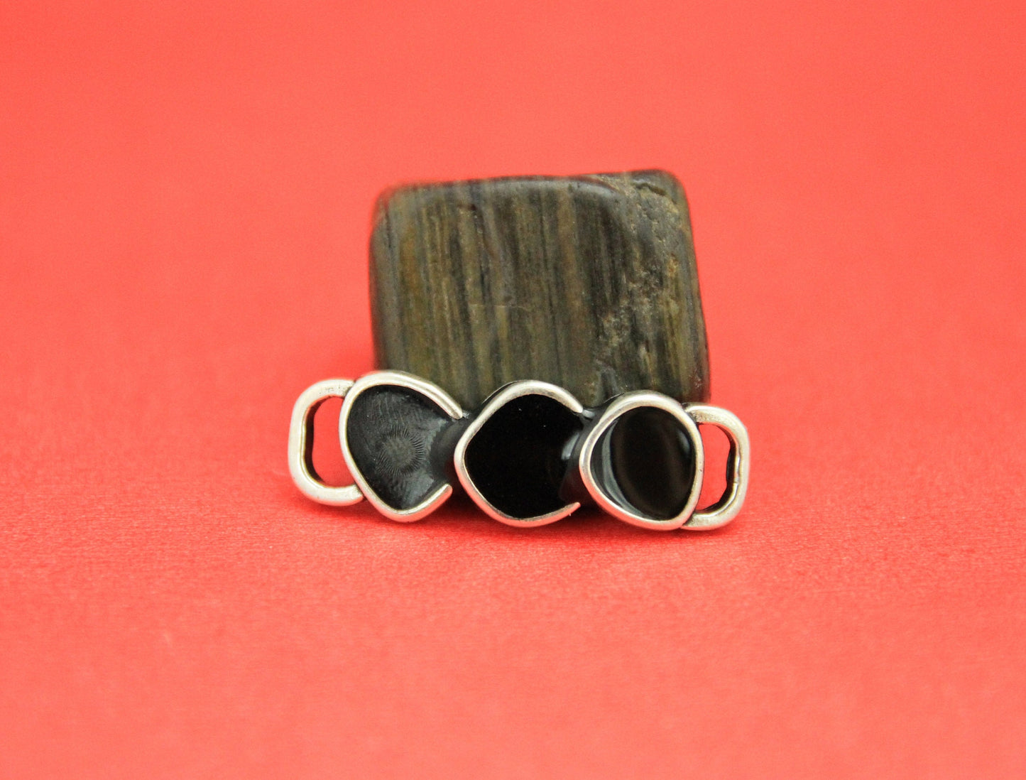 C0135>>MADE in EUROPE zamak connector, flat cord zamak connector, flat cord enamel connector, Qty1