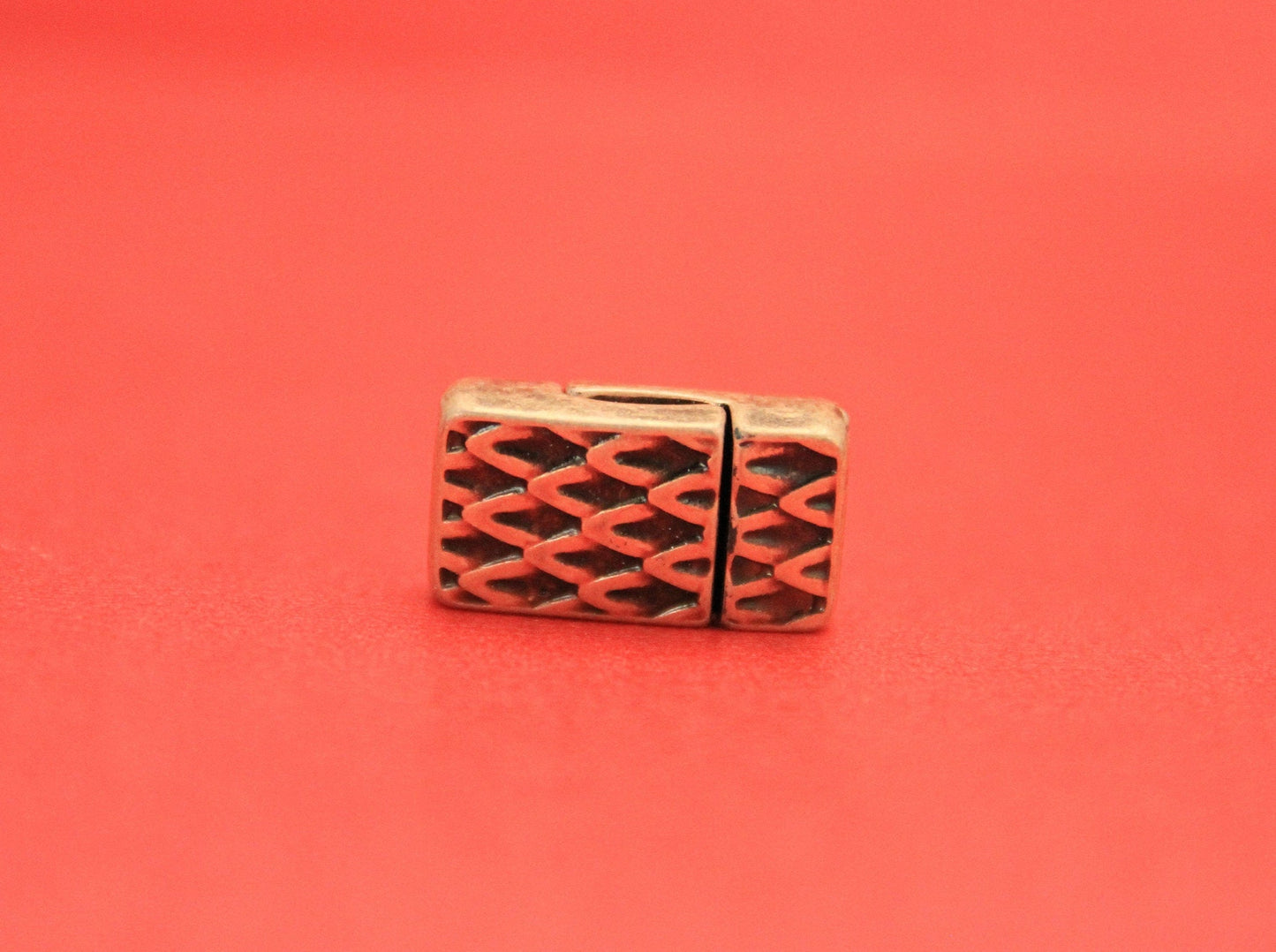 FC0043>>MADE in EUROPE zamak clasp, flat cord clasp, 10mm flat cord clasp, leather cord clasp, Qty1